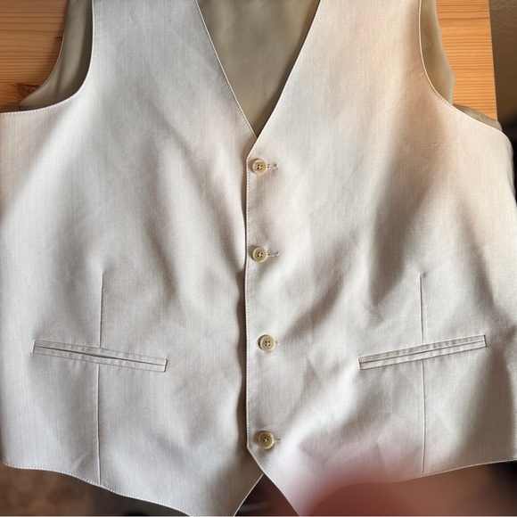 Michael Kors Wool-Blend Stretch Suit Vest Tan/Beige Men’s XL Classic Fit - Picture 3 of 6